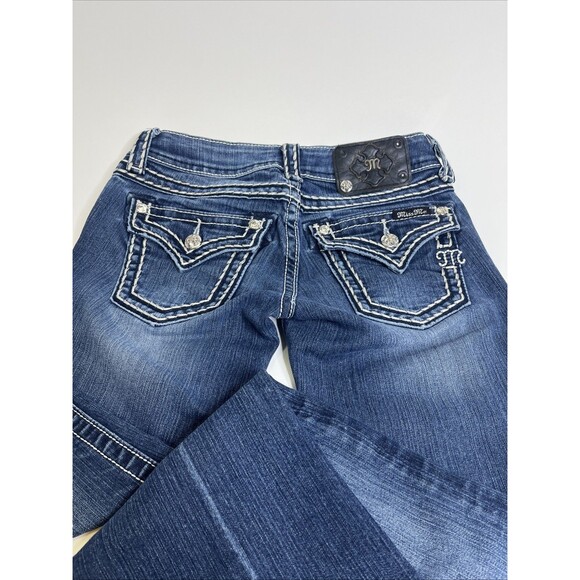 Miss Me Bootcut Jeans J55014B58 Women’s 25 Dark Blue Denim - Picture 6 of 10